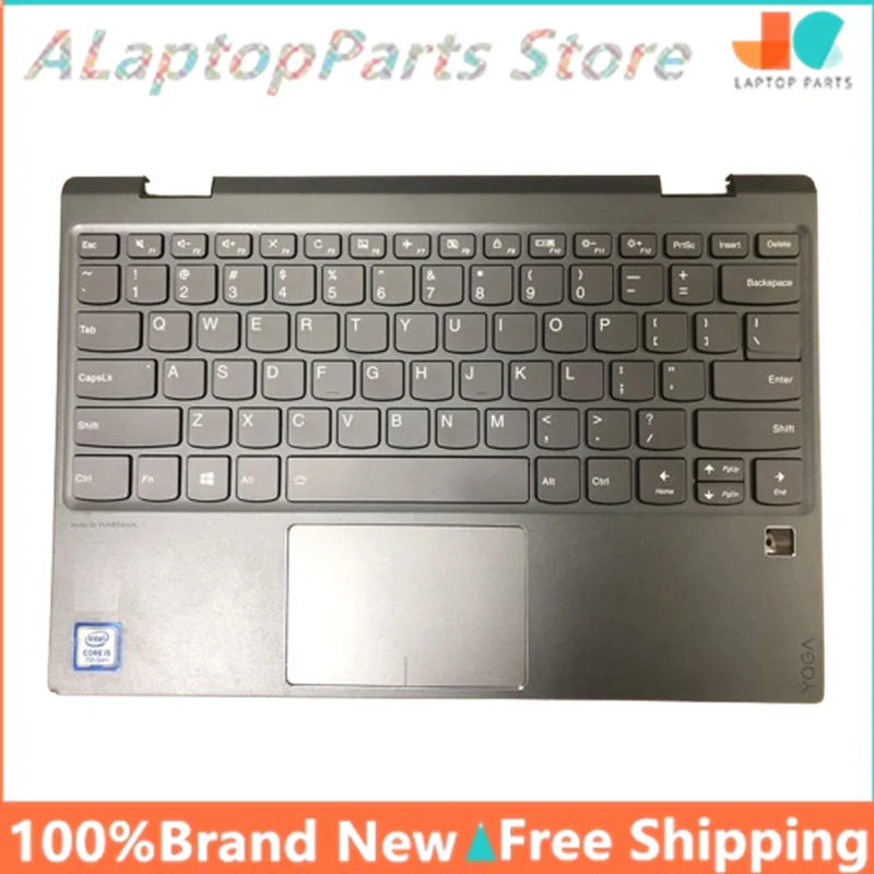 

5CB0N67978 For Lenovo ideapad Yoga 720-15IKB Laptop Palmrest w/Backlit Keyboard Touchpad Assembly Gray(90%New)