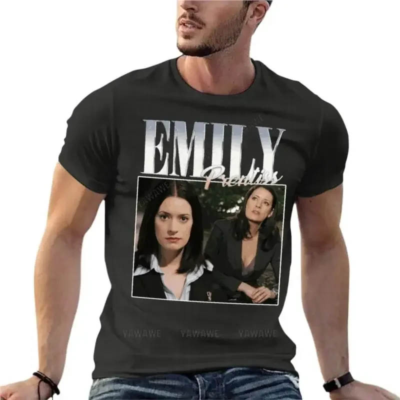 Personalized Men'S Clothing 100% Cotton Streetwear Plus S Emily Prentiss Criminal Minds Tv Series Fan Vintage Oversized  Shirts