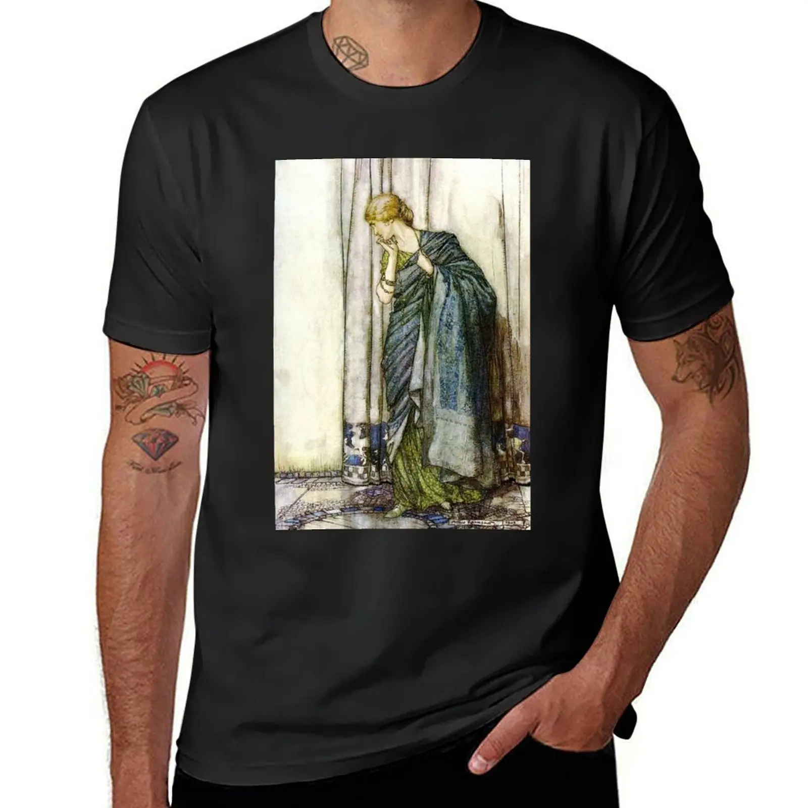 Helena - Midsummer Night's Dream - Arthur Rackham T-Shirt graphics boys whites Men's t-shirt