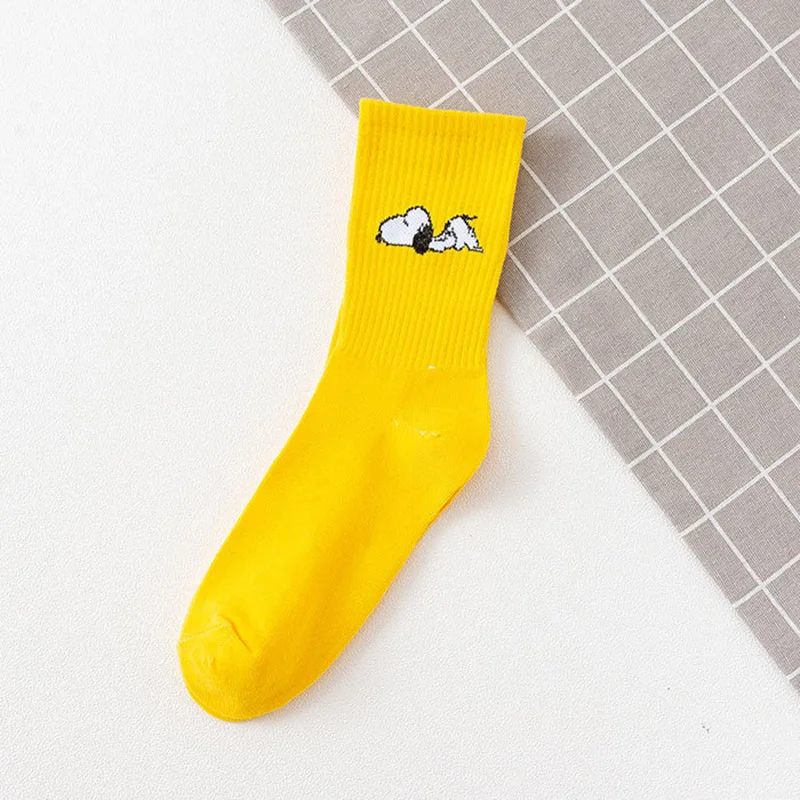 Kawaii Snoopy Socks Cartoon Anime In tube socks Students Sports Socks Spring Summer Autumn Soft Breathable Fashion Gift Toys Y2k