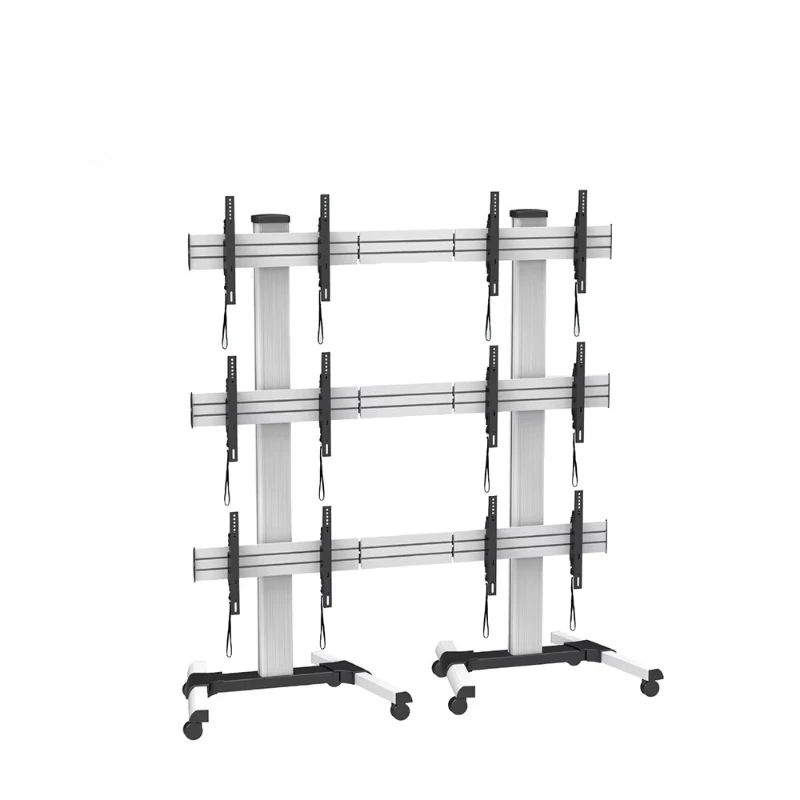 

adjustable mobile TV rack display car 6 screen TV installation car