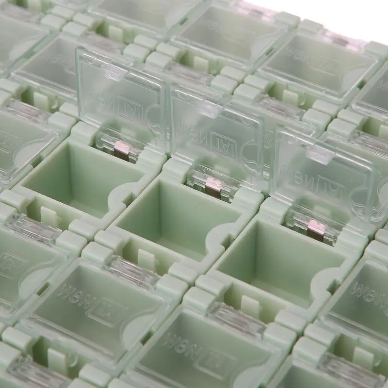 

B46D 50 Pcs/Set SMT Electronic Component Container Mini Storage Boxes