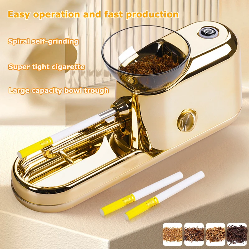 6.5/8 mm Tube and Pre Roll Cones Automatic Cigarette Rolling MachineElectric Tobacco Filling Machine Joint Cigarette Accessories