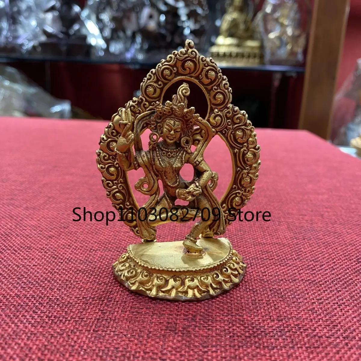 Nepalese pure copper small Buddha statue 3 inches Maggirazun Maggirazun Buddha Mother Raozunma Pilgrim Mother