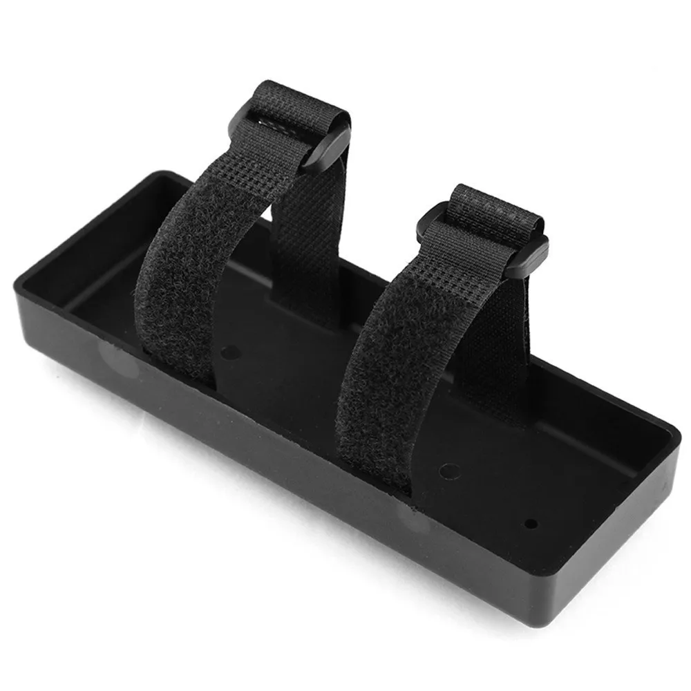 Plastic RC Battery Box Rectangular DIY Conversion Battery Bracket Tray Velcro Straps Power Source Holder for Hobby Model Car