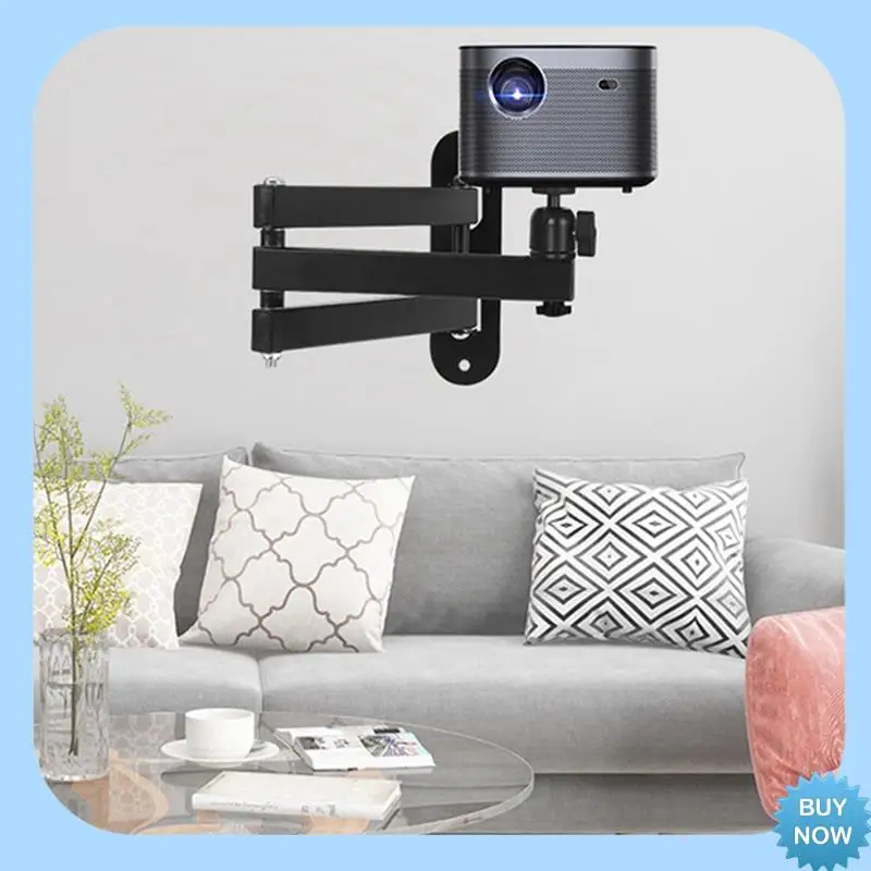 

A47Z Складное настенное крепление для проектора 360° ° Вращающийся кронштейн для мини-проектора с двойными кронштейнами 40 см, поддерживает до 2 кг.