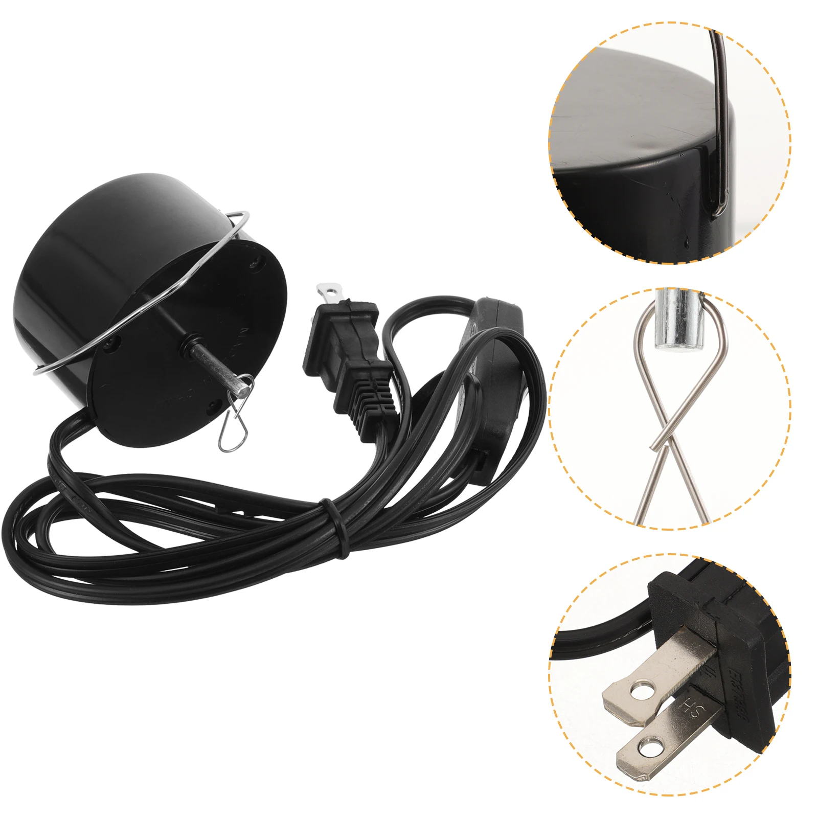 Electric Motor for Wind Chime Hanging Rotating Spinner Durable Plastic Manual Switch Fits Wind Spinners Sculptures Garden Decor