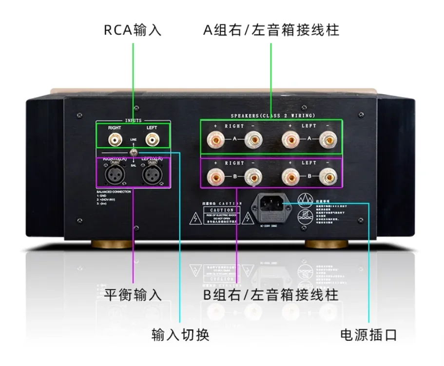 Accuphase E406 HiFi Pure Reference Amplifier 320W X 2 Channel High Power Rear Stage with Imported Field Effect Transistor