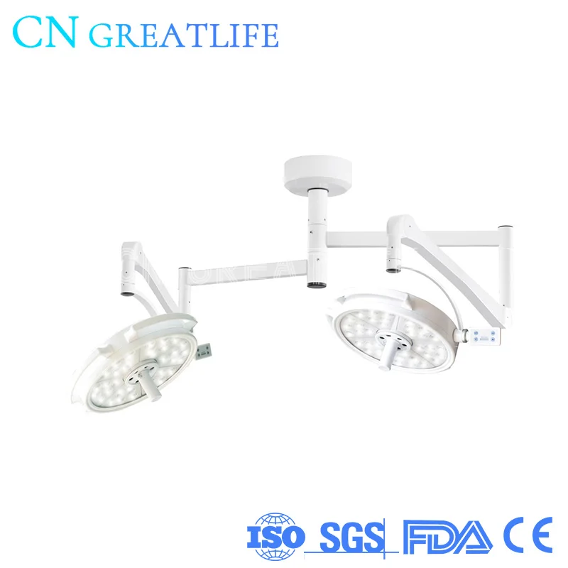 New Led Surgical Medical Exam Double Head 2 Head Led Dental Operation Light Dental Light Ceiling Dental Surgical Light