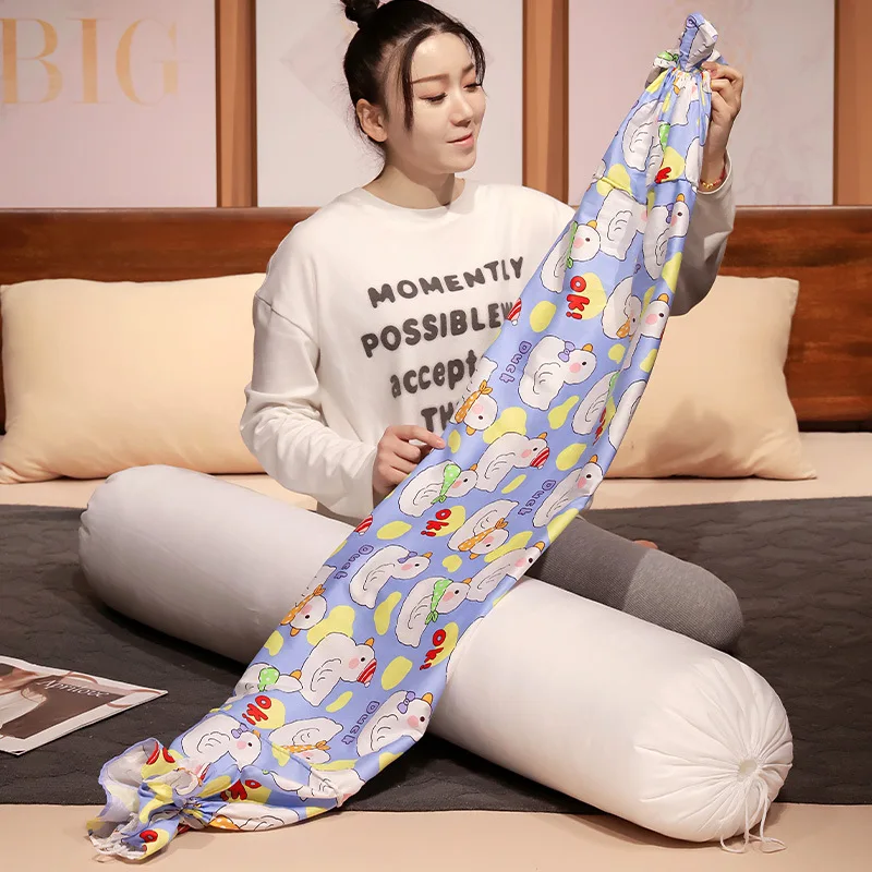 60/120/150/180cm Candy Shaped Long Pillow Side Sleeping with Leg Clamps Detachable Washable Sleep Artifact Cylindrical Pillow