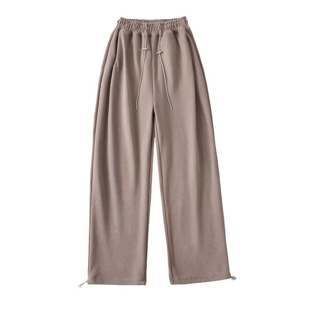 Tangada 2024 Women Spring Pants Cargo Strethy Waist Pants Trousers Joggers Female Sweatpants 2B009