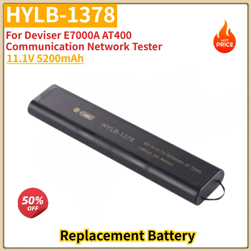 HYLB-1378 High Quality Battery 11.1V 5200mAh for Deviser E7000A AT400 Communication Network Tester Replacement Battery