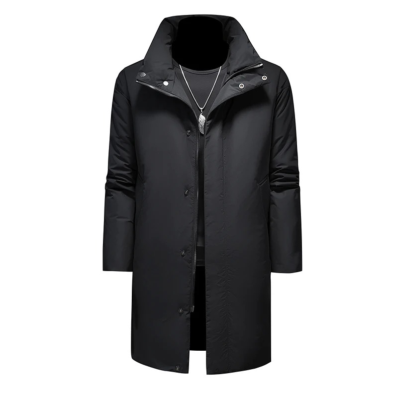 

BATMO 2023 new arrival winter 90% white duck down jackets men,winter trench coat Long overcoat 8659