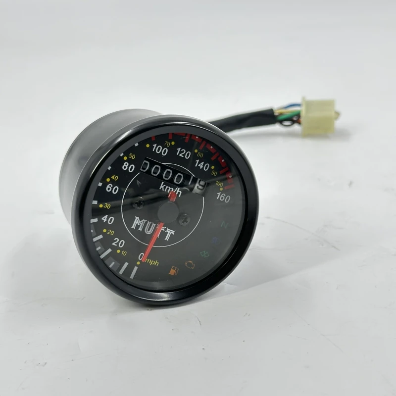 

Motorcycle SPEEDOMETER - BLACK - KM/H For MUTT Motorcycle Original Parts MPT-0275