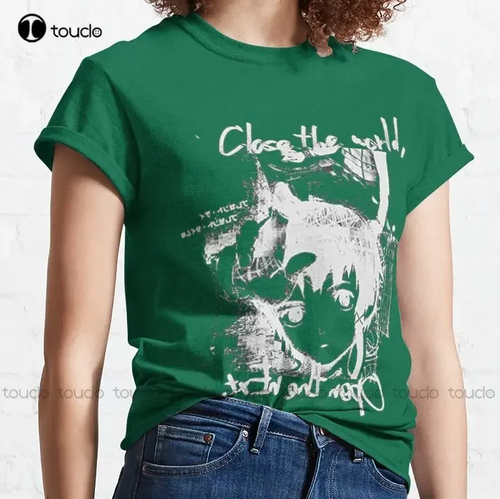 Serial Experiments Lain Design Classic T-Shirt Custom Aldult Teen Unisex Digital Printing Tee Shirts Custom Gift Xs-5Xl Tshirt
