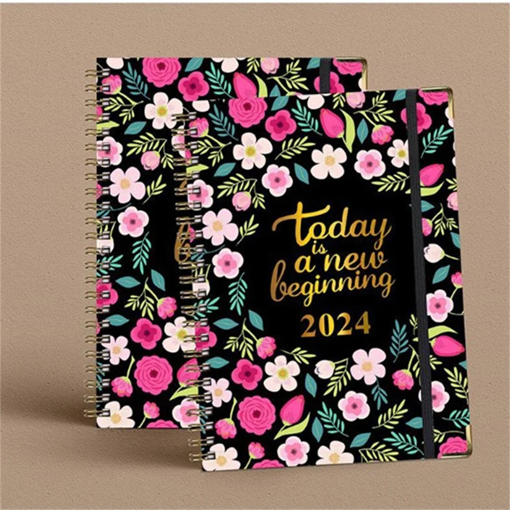 

2024 A5 Planner Notebook Diary Weekly Planner Agenda Goal Habit Schedules Journal Notebooks Stationery Office School Supplies