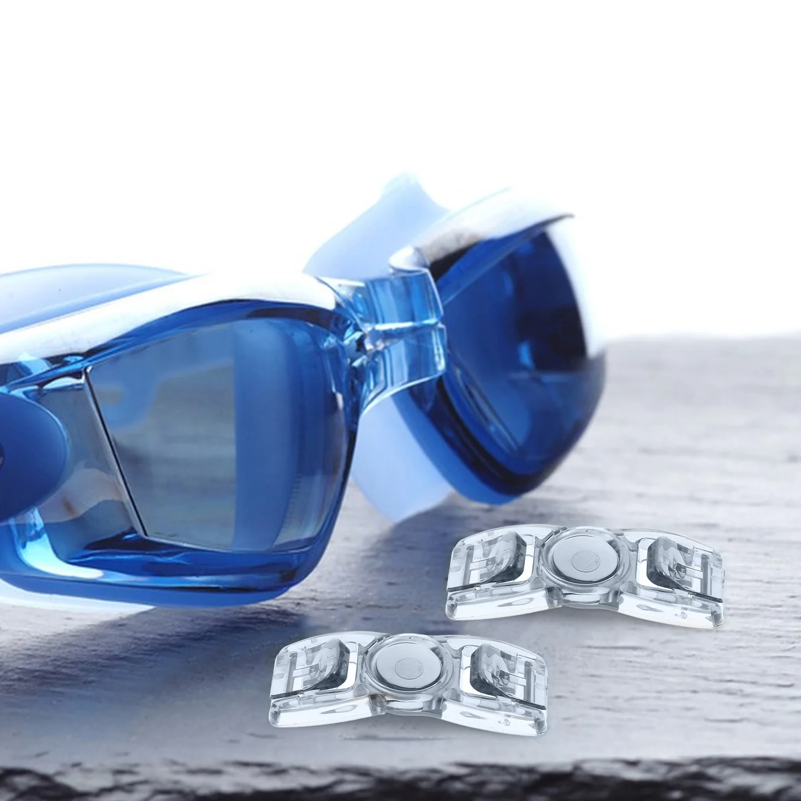 

4pcs Swim Goggles Connector Replacement Buckle Plastic Lock Fit Secure Stable Modern Black Design Durable Versatile