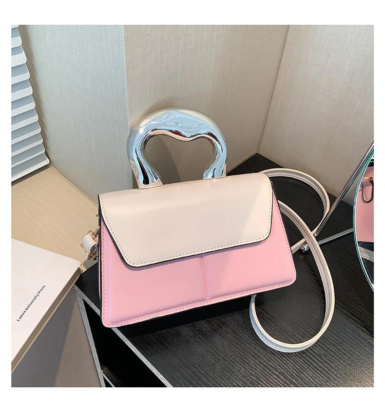 حقيبة مربعة بألوان متعددة للسيدات لعام 2025، محفظة كروس من الجلد الطبيعي متعددة الاتجاهات، حقيبة كتف صغيرة أنيقة عتيقة للمواعدة غير الرسمية #3