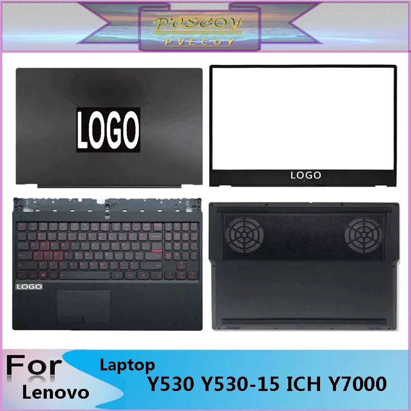 

New For Lenovo Legion Y530 Y530-15 ICH Y7000 Laptop LCD Back Cover Front Bezel Upper Palmrest Bottom Base Case Keyboard Hinges