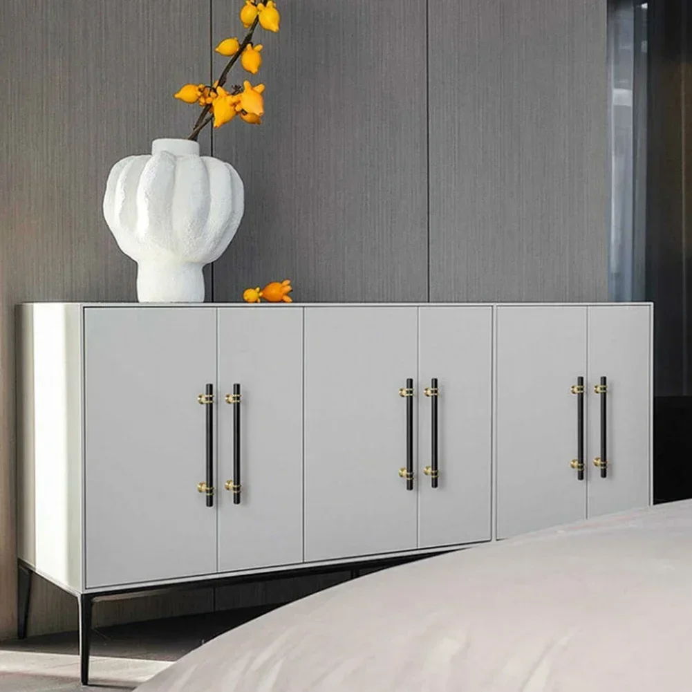 التعامل مع المسمار تحديث خزائنك باستخدام مقابض مقبض درج باب خزانة المطبخ من الكروم الذهبي والأسود