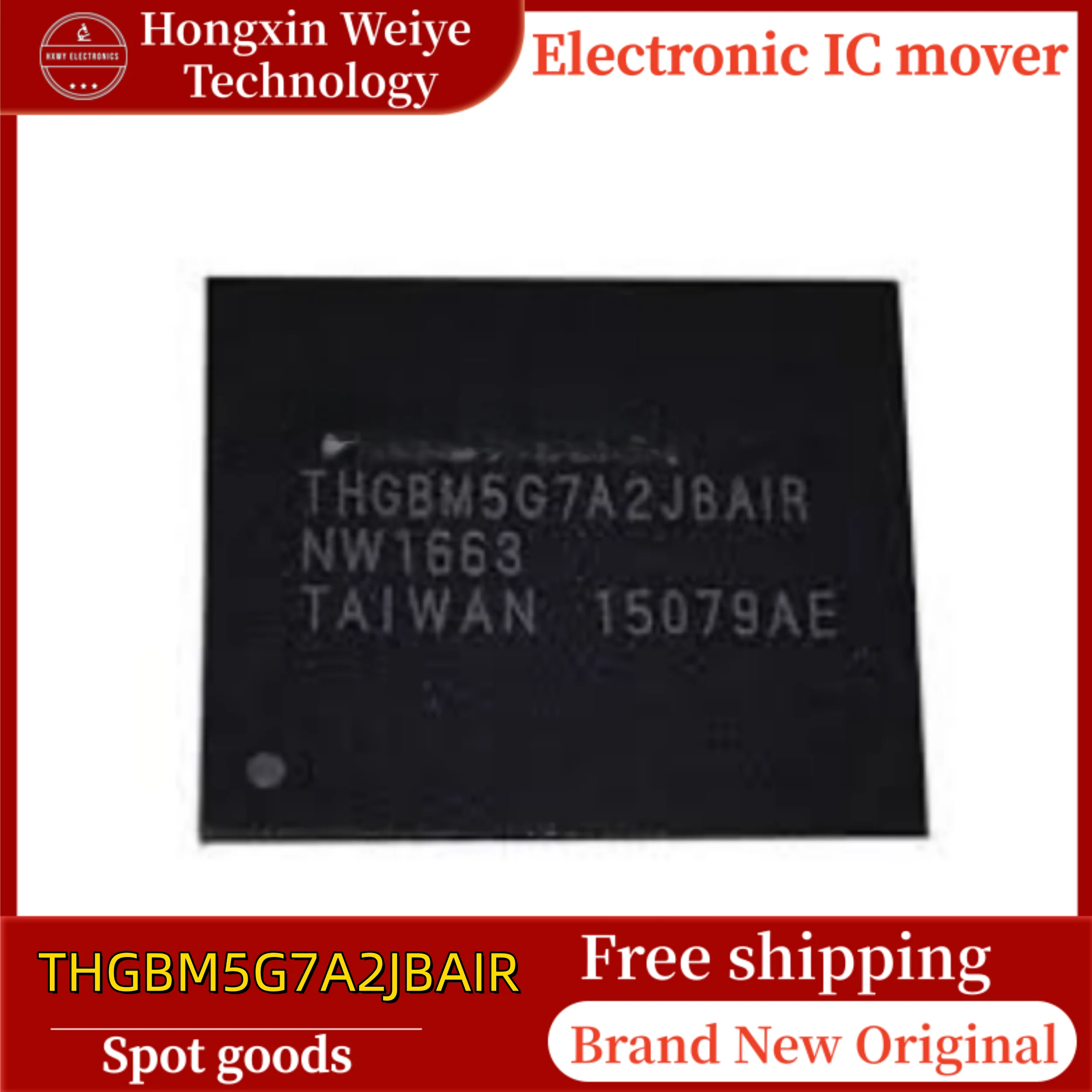 

2/10 PCS THGBM5G7A2JBAIR BGA-153 Memory Storage IC Brand New Free Shipping