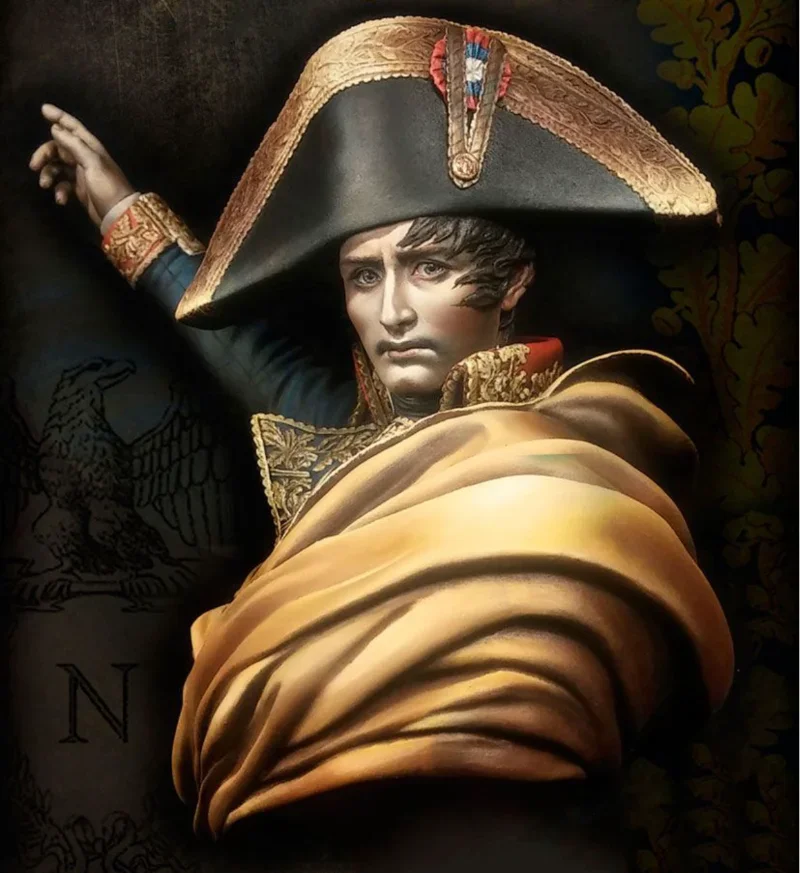 1/10 Die Cast Resin Figure Model Assembly Kit Resin Bust Napoleon Bust Unpainted Free Shipping