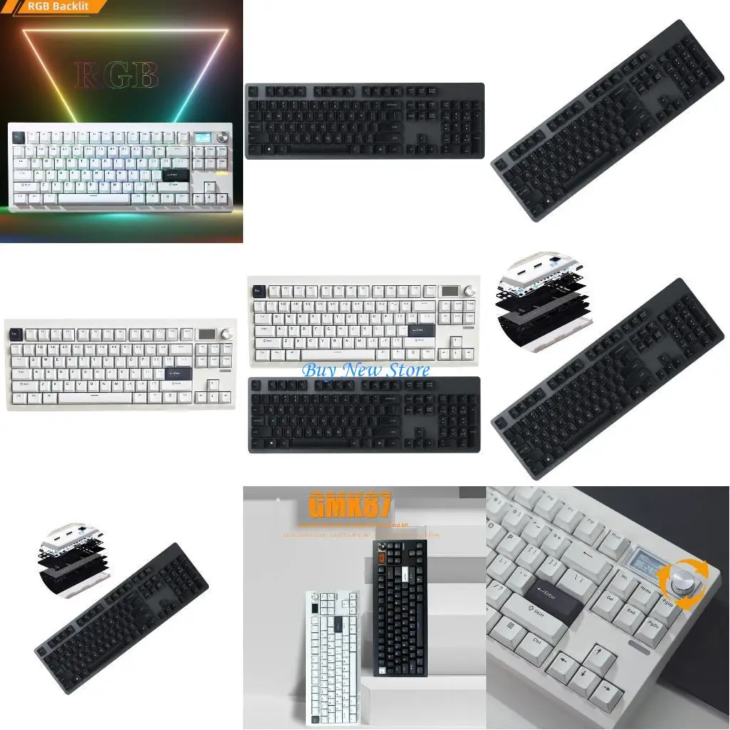 

20CE Mechanical Gaming Keyboard BT5/2.4G/Usb C Ergonomic Gaskets Structure Keycaps