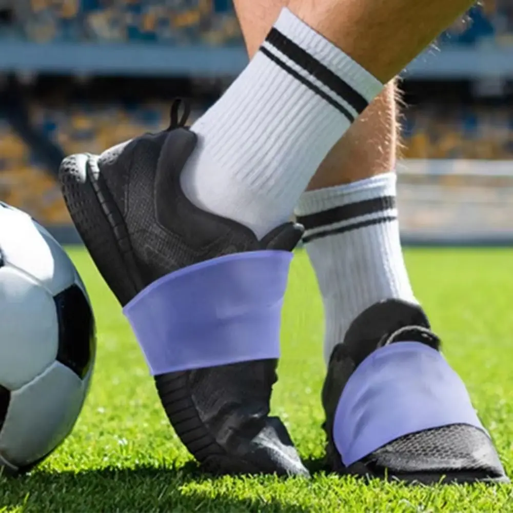 Bandas de encaje de fútbol de silicona, diseño de alta agarre, cubierta de encaje de tacos de entrenamiento de fútbol, cubiertas de cordones elásticos antideslizantes