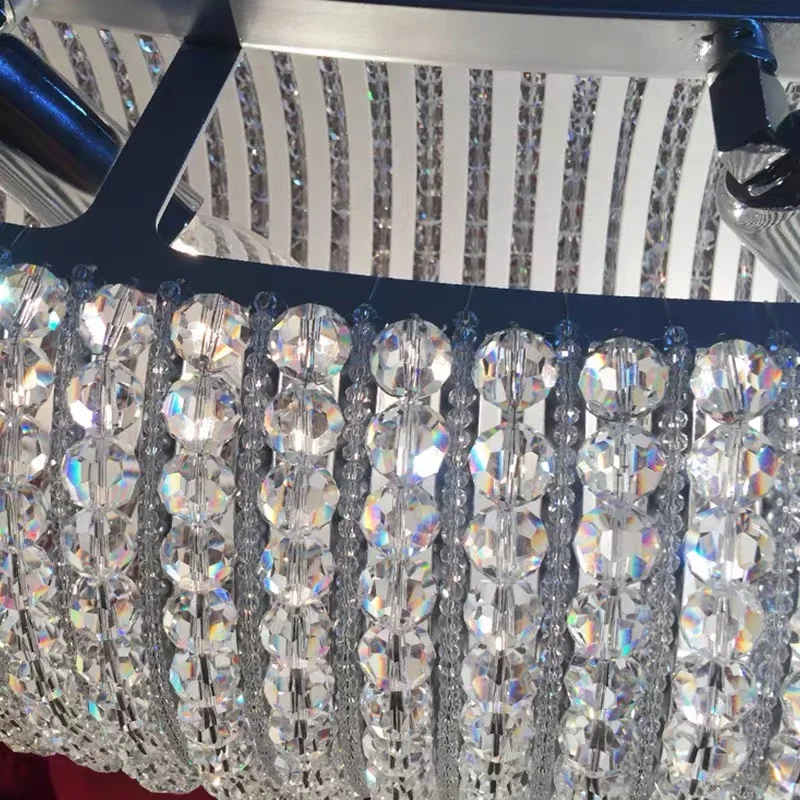 Modern Luxury Circle Crystal Chandelier For Living Room Led Home Decor Hanging Lamp Light Fixture Round Bedroom Cristal Lustre