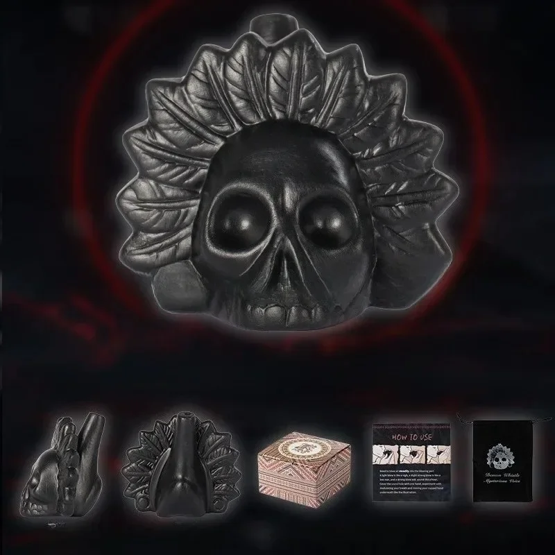 

For Haunted House Prop Aztec Death Whistle Loud，Indian Battle Whistle, Aztec Whistle, Stress Relieving Toy