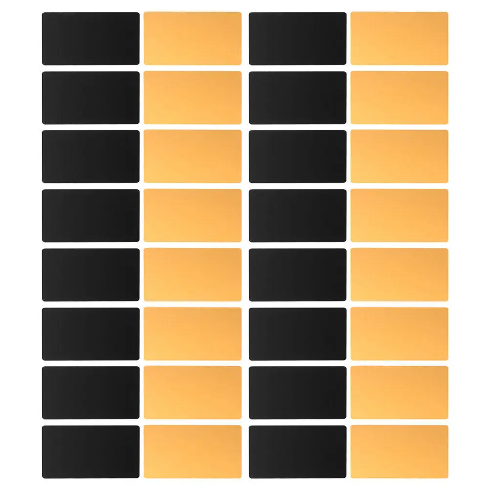 

100Pcs Blank Metal Business Cards Aluminum Name Cards for Engraving Professional Networking Laser Marking Aluminum Blank Card