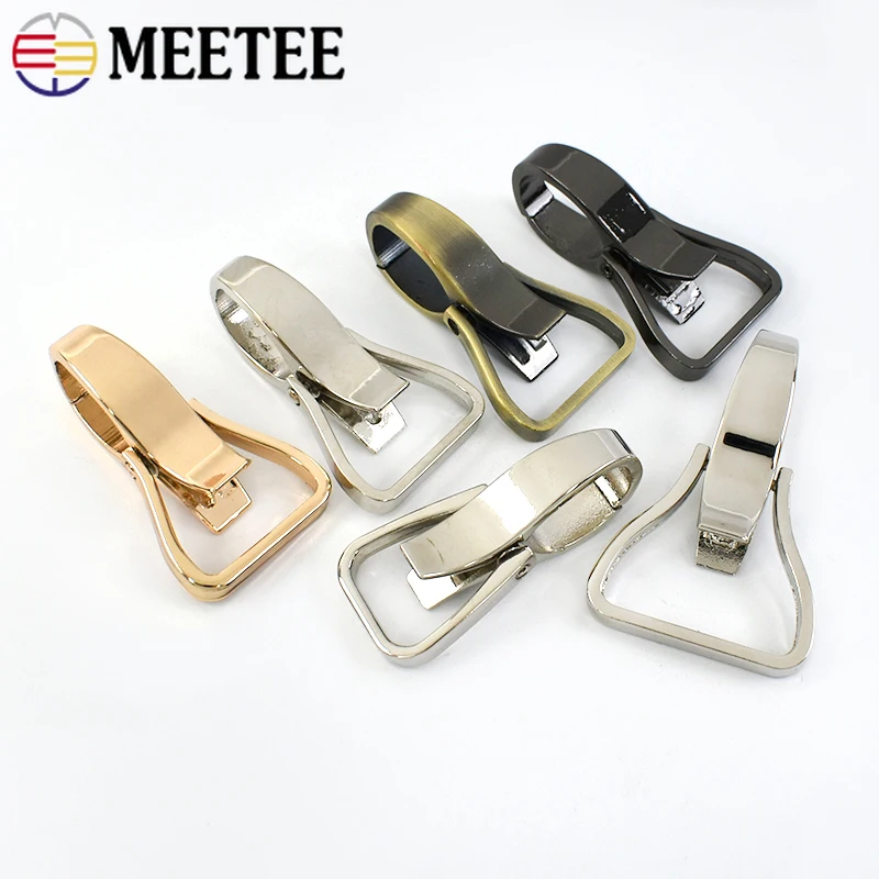 

5/10Pcs Meetee 20-32mm Carabiner Clips Keychain Metal Buckle Dog Collar Lobster Clasp Ribbon Strap Snap Connector Hook Hardware