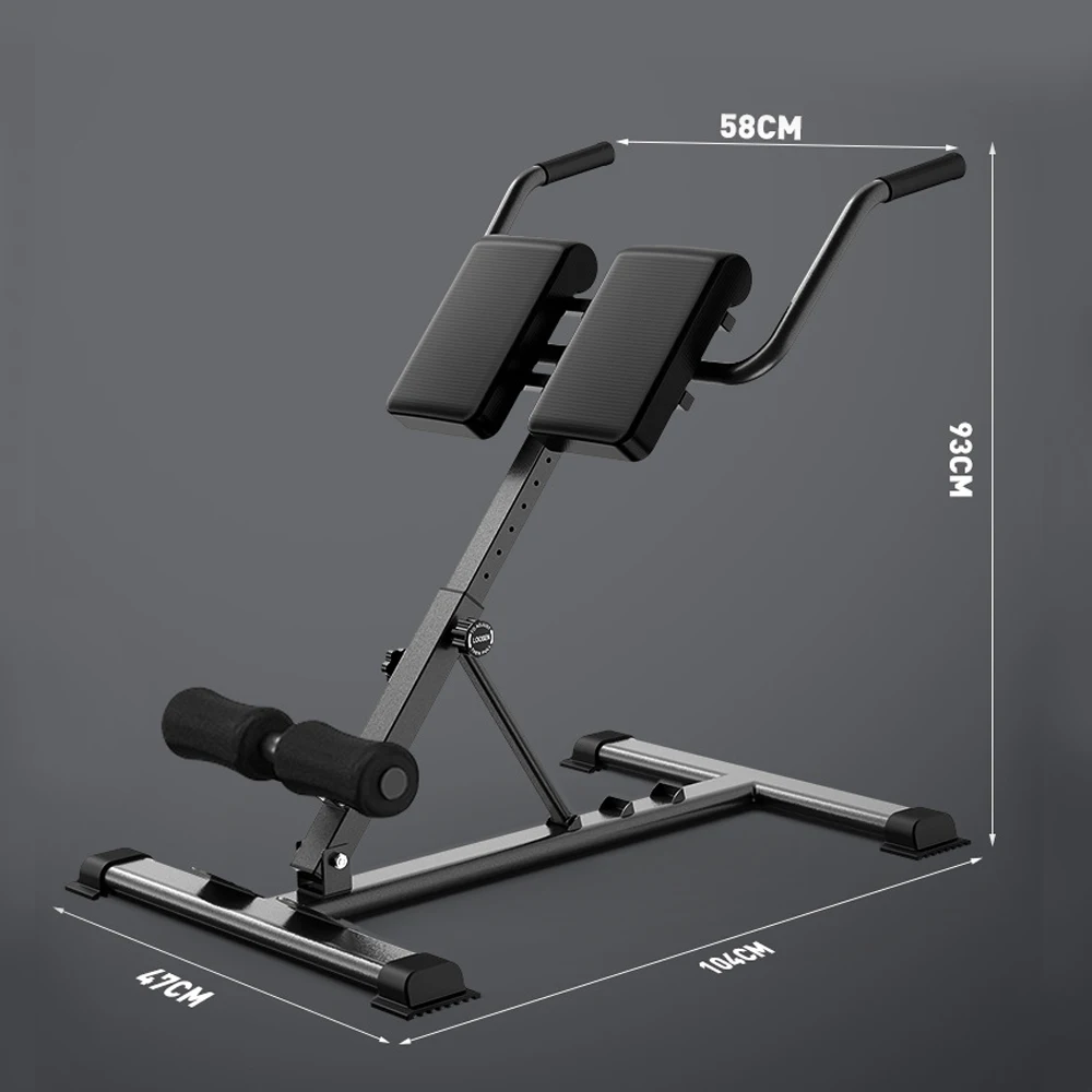 

Foldable Roman Chair with Backrest Home Gym Chair Suitable for Hip and Abdominal ,Optional Tilt Adjustment and Multi Functional