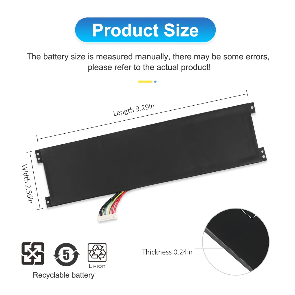 ETESBAY PF4WN-03-17-3S1P-0 Laptop Battery For Hasee KINGBOOK For MECHREVO S1 Air S2Motile M142Air ForAir For Walmart Motile M142