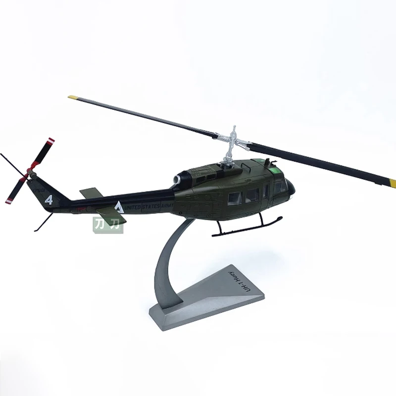 Diecast 1:48 Scale American UH-1 helicopter Alloy Finished Aircraft Simulation Model Toy Souvenir Gifts For Adult Boy