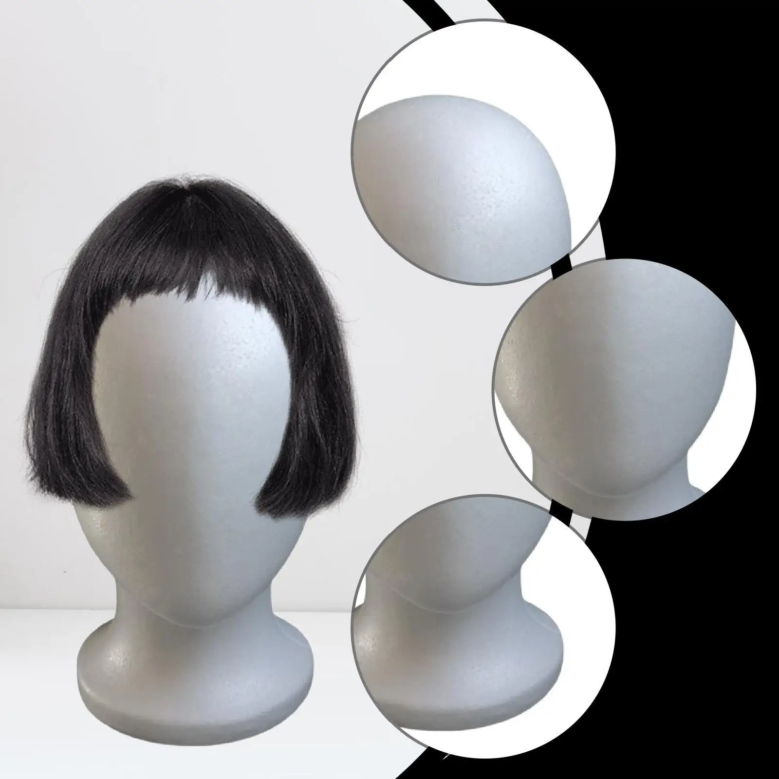 Hut Display Halter Kopfhörer Mannequin Kopf Modell Schaum Perücke Ständer für Kunst Handwerk Einkaufszentren Salon Shop Haarteile Schönheit Zubehör
