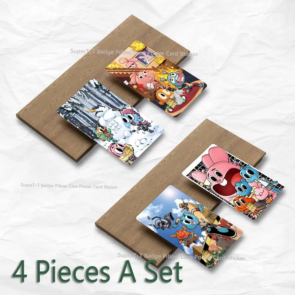 The A-Amazing World of Gumball Credit Card Skin Stickers for VISA JCB Mastercard and Other IC Bank Card Decoration Protect