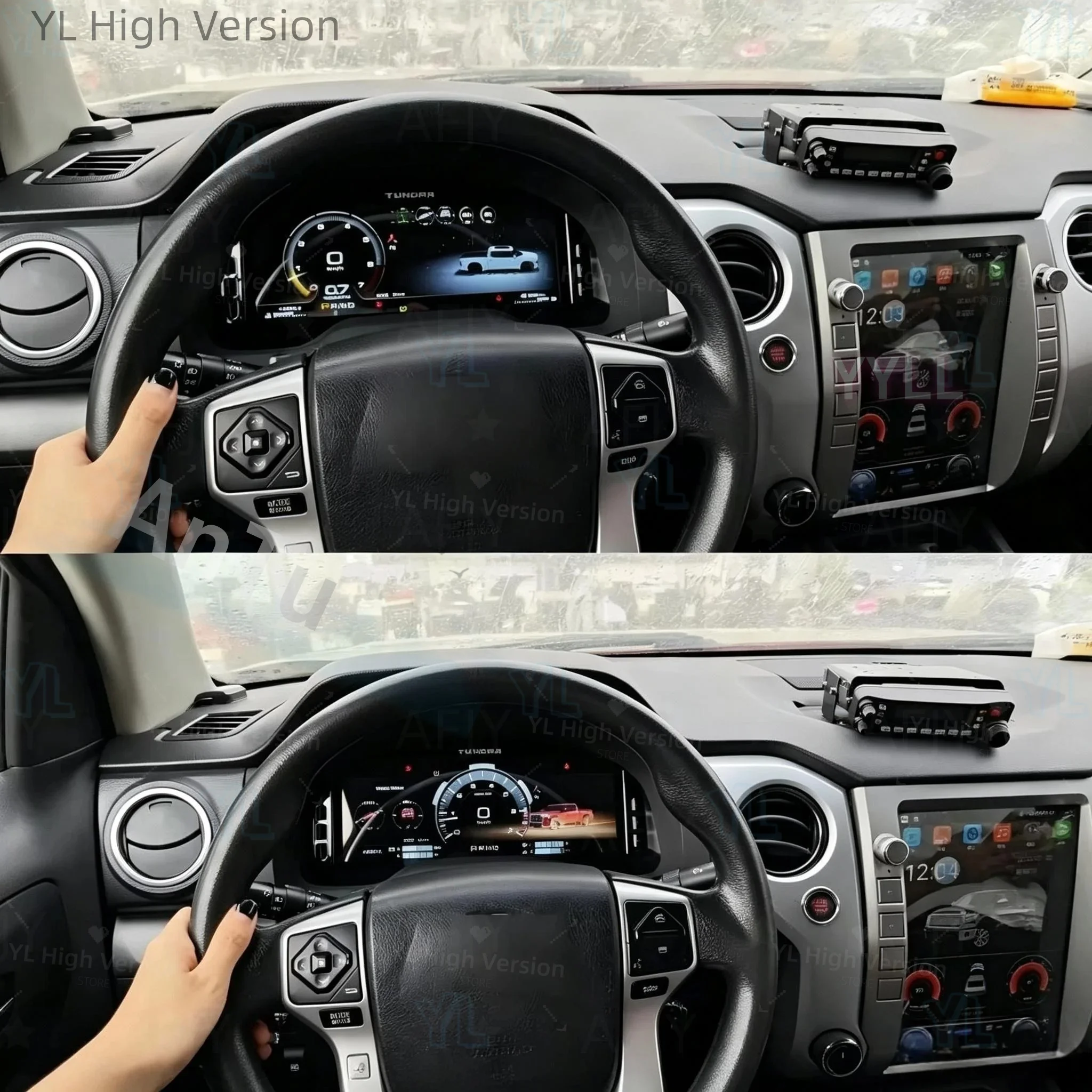Car Dashboard For Toyota Tundra 2014-2019 Digital Cluster Auto LCD Instrument Panel Virtual Cockpit Meter Screen Dash Head Unit