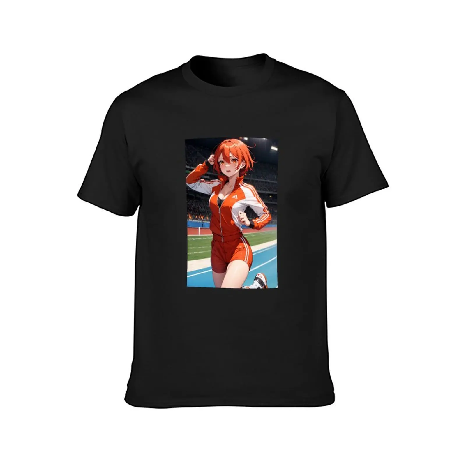 Cute Anime Gym Girl, Mihara Rie T-Shirt Aesthetic clothing plain workout shirts for men