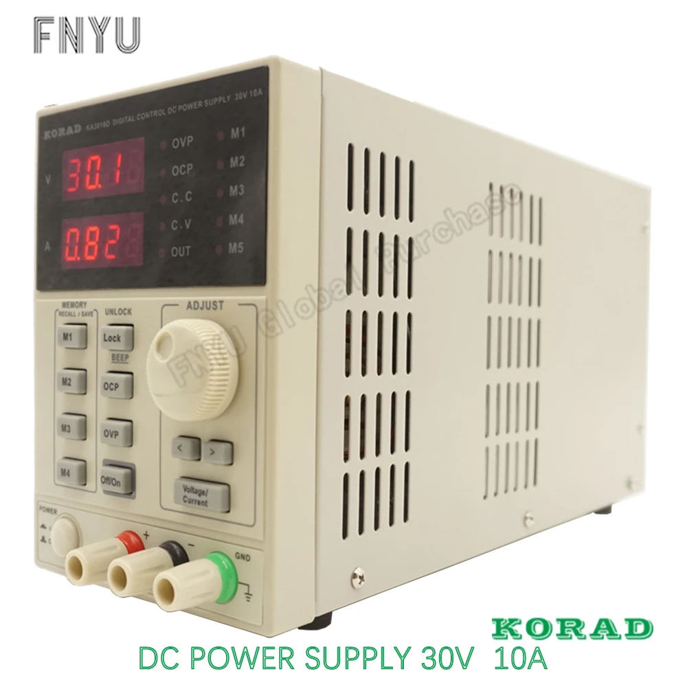 KORAD KA3010D Precision Variable Adjustable 30V, 10A 0.01V 0.001A DC Linear Power Supply Digital Regulated Laboratory Class