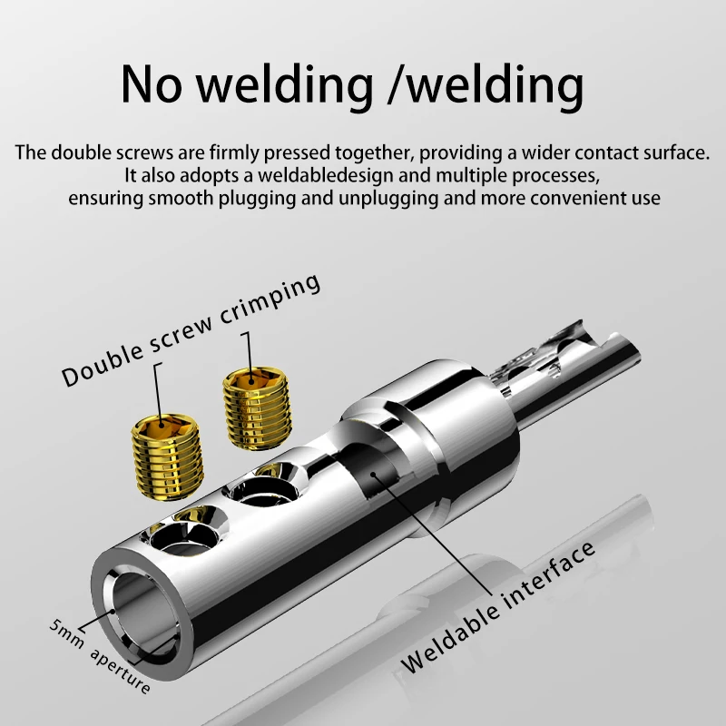 

Xangsane A019 Pure red copper banana plugs with gold, rhodium and silver plating are used for power amplifiers and speakers