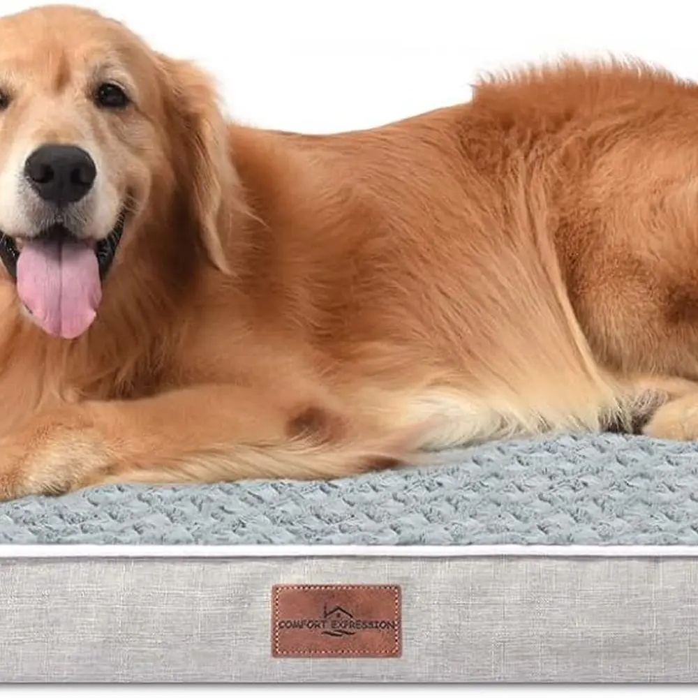 

XL Dog Bed Orthopedic, Extra Large Dog Beds with Comfy Bolsters, Waterproof Dogs Bed, Pet Bed Sofa with Removable Washable Cover