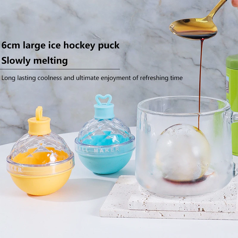 Silicone Mold For Round Ice Ball Maker Whiskey Hockey Mold Light Bulb Shape DIY Ice Cube Mold Mould Cube Tray With Funnel