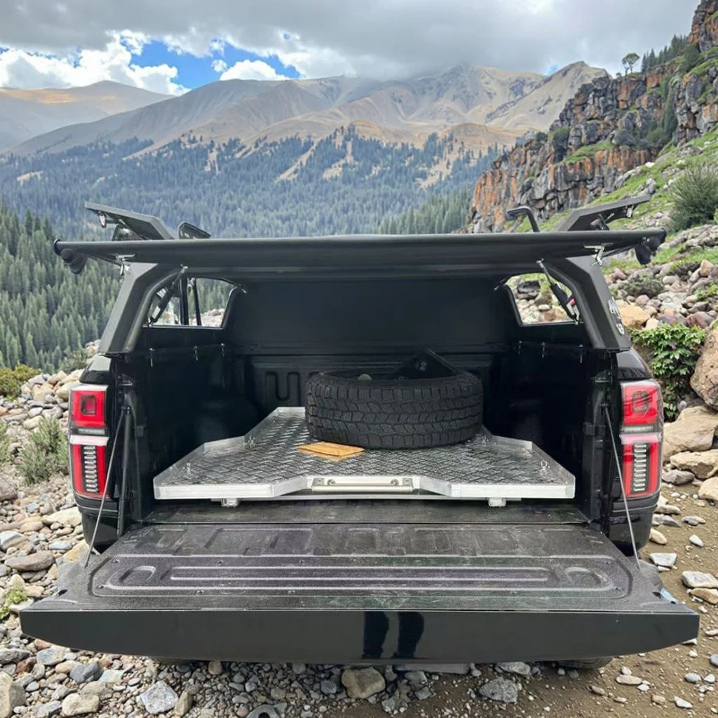 

CoolCar Aluminium Canopy Half Height Canopy Pickup Short Canopy For GWM Poer Ute Manganese Steel Cannon Bed Camper Hardtop 2021