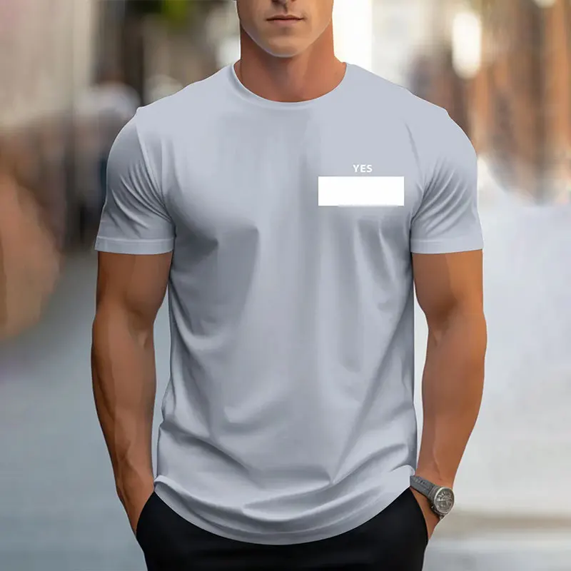 2025New Fashion Innovative Math Formula Printed Men's Short Sleeve Summer Fresh Men Sports Fitness T Shirt Loose Round Neck Top