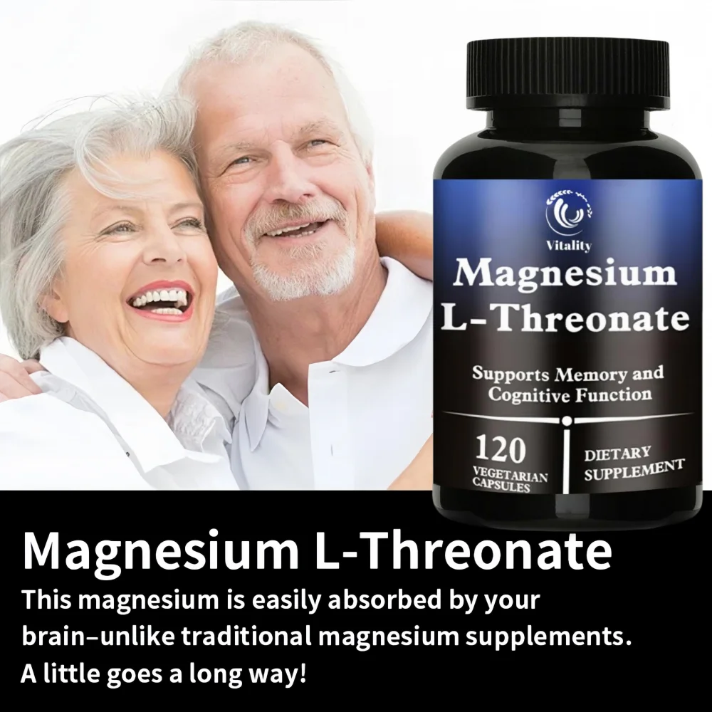 Magnesium L-Threonate Supplement – Promotes Brain Health, Improves Memory and Concentration