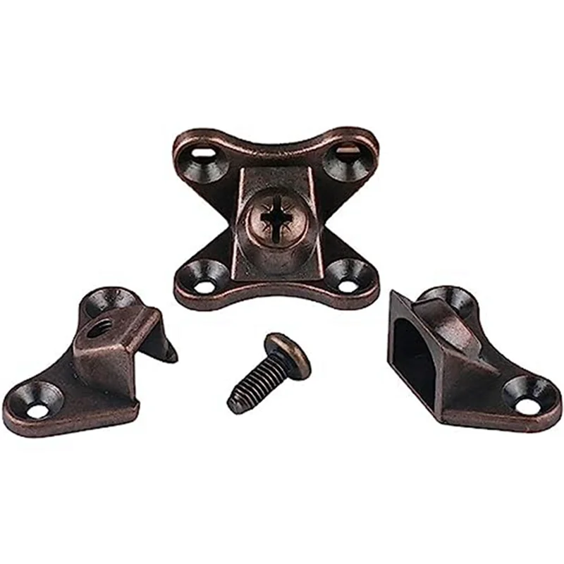 Removable Combination Butterfly Corner Code, Angle Corner Brackets, Heavy Duty Shelf Brackets, L Bracket, (Red Bronze)