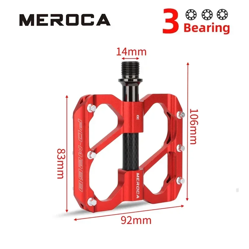 3 Bearing Non-Slip MTB Bicycle Pedal  Sealed Three Bearing Aluminum Alloy For Mountain Bike Pedal Cycling Accessories