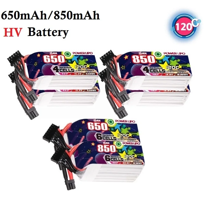 

2PCS 2S 4S 6S Lipo Battery 7.6V 15.2V 22.8V 650mAh 850mAh 120C HV With XT30 Plug For RC FPV Drone Quadcopter Helicopter Airplane