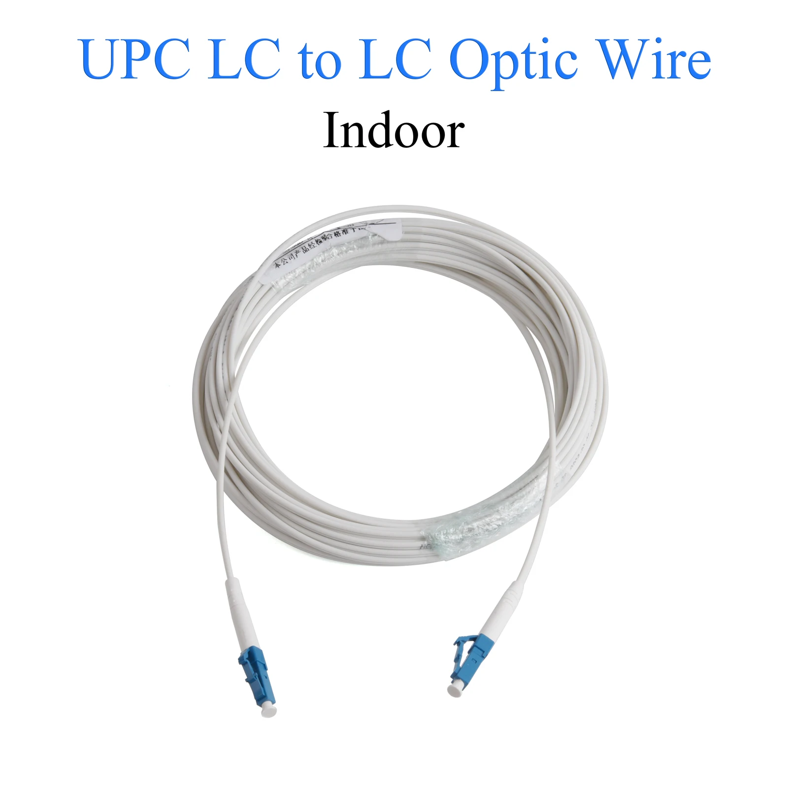 3M/5M/10M/20M/30M/50M Fiber Optic Wire UPC LC to LC Optical Convert Single-mode 1-core Indoor Extension Cable Simplex Patch Cord